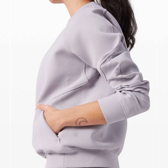 Lululemon City Sweat Crew *Spacer Iced Iris Lavender Purple size 6 - Picture 3 of 16